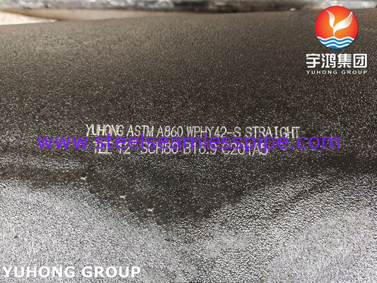 ASTM A860 WPHY42-S Equal Tee 고압 파이프라인 시스템용 고강성 철기 부트 용접 장치