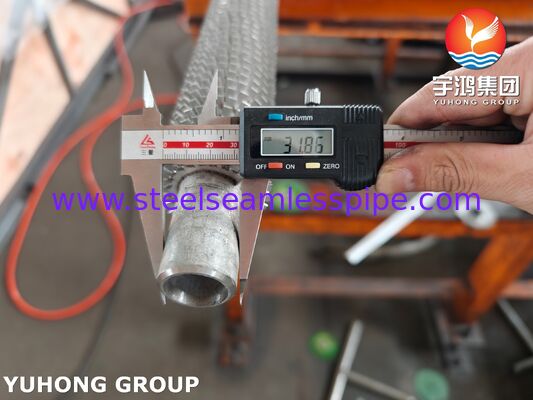 높은 주파수 웰딩 톱니 톱니 튜브 TP304H 기본 / SS304 핀