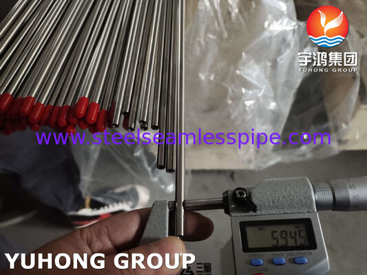 ASTM A269 TP316L BA 스테인리스 스틸 무선 파이프 식품 공장 320# 외부 닦은