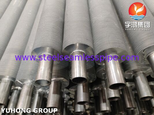 EN 10217-7 1.4301 공기 냉각기 열 회수용 압축 핀 튜브