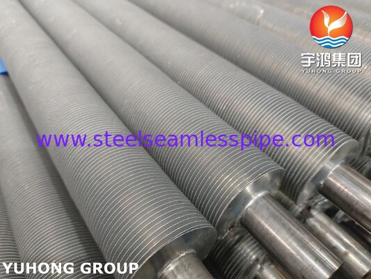 EN 10217-7 1.4301 공기 냉각기 열 회수용 압축 핀 튜브