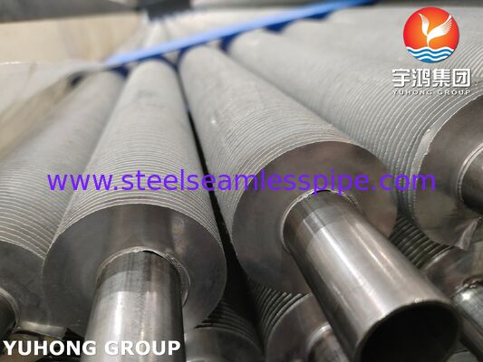 EN 10217-7 1.4301 공기 냉각기 열 회수용 압축 핀 튜브