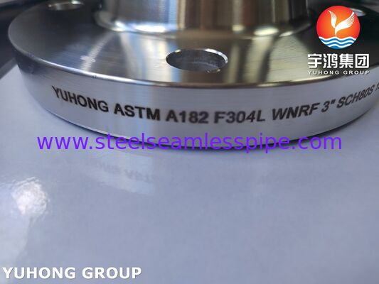 ASTM A182 F304L 스테인리스 스틸 플랜지 웰드 넥 상승 얼굴
