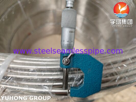 산업용 유체 적용을 위한 ASTM A269 TP316L 스테인리스 스틸 밝은 어닐링 코일 튜브