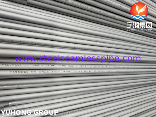 ASME SA213 TP347 스테인리스 스틸 무선 열 교환 튜브