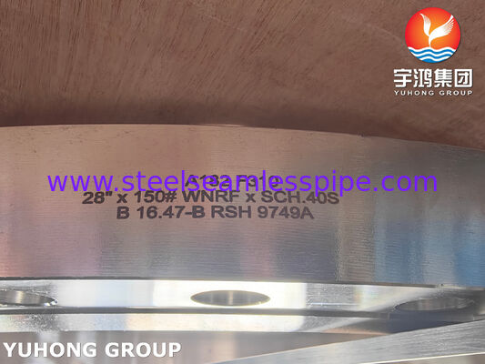 고온 및 고압 파이프라인 시스템용 ASTM A182 F310 용접 넥 단조 스테인리스강 플랜지