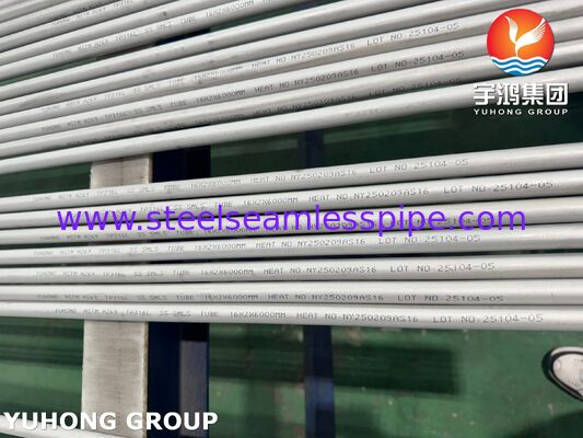 스테인리스 스틸 ASTM A269 TP316L 콘덴서, 피클 및 앙일링을 위한 꿰매지 않는 튜브