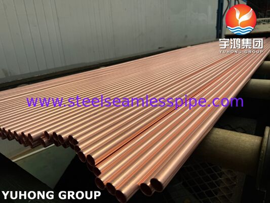 ASTM B111 C12200 매듭없는 (Smls) 튜브, 고품질의 구리 합금 매듭없는 튜브