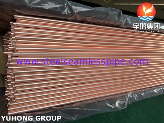 ASTM B111 C12200 매듭없는 (Smls) 튜브, 고품질의 구리 합금 매듭없는 튜브