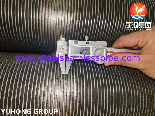 ASTM A376 TP347H 핀 튜브 CS, 고온 내성 복합 핀 튜브 (CS 베이스 + TP347H 핀)