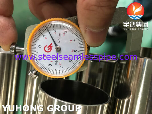 위생 용도용 320 / 240 그릿 ASTM A269 TP304L 스테인리스 스틸 밝은 어닐링 튜브