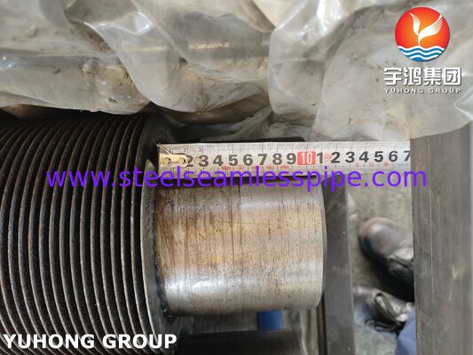 열 교환기에 A106 기본 파이프 CS 핀을 가진 나선형 용접 핀 튜브