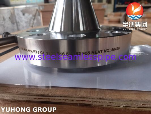 ASTM A182 F55 UNS S32760 듀플렉스 스틸 웰드 넥 플랜지 RTJ EN 1.4501 X2CrNiMoCuWN25-7-4