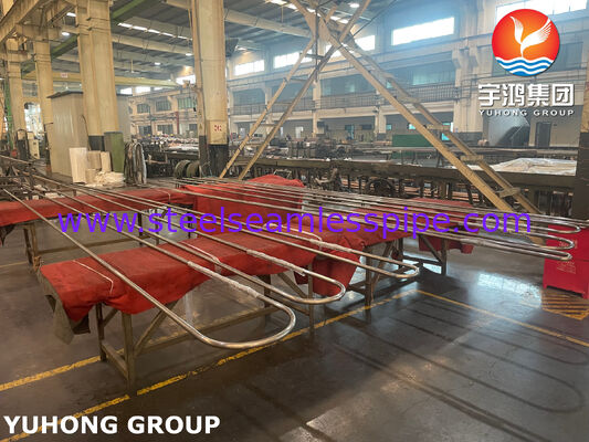 ASME SB163 Monel 400 구리 니켈 합금 무선 U 굽기 튜브, TEMA 열 교환기, 셸 및 튜브 열 교환기 응용