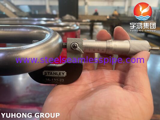 ASME SB163 Monel 400 구리 니켈 합금 무선 U 굽기 튜브, TEMA 열 교환기, 셸 및 튜브 열 교환기 응용