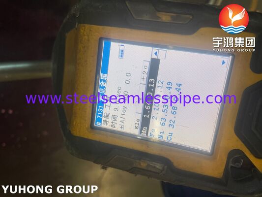 ASME SB163 Monel 400 구리 니켈 합금 무선 U 굽기 튜브, TEMA 열 교환기, 셸 및 튜브 열 교환기 응용