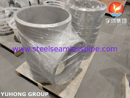 ASTM A403 WP347-WX 스테인리스강 파이프 피팅 ASME B16.9 맞대기 용접 균등 티
