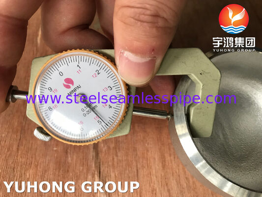 캡 버트 접합은 B16.9 ASTM A403 WP304L 콘덴서 열교환기를 피팅을 합니다