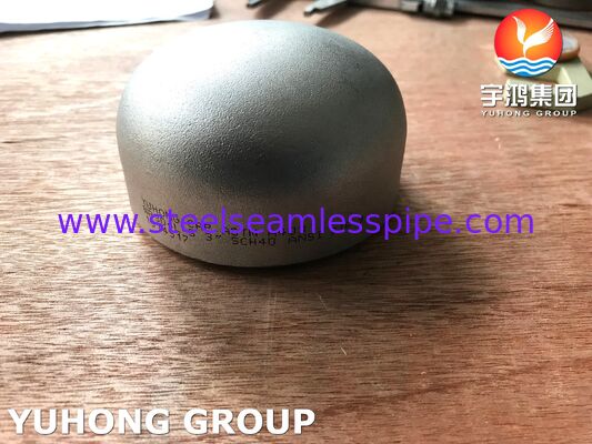 캡 버트 접합은 B16.9 ASTM A403 WP304L 콘덴서 열교환기를 피팅을 합니다