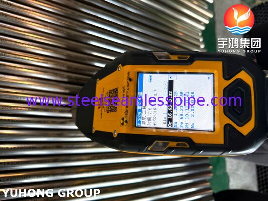 A249 TP316L 스테인리스강 용접 튜브, 열처리 및 광택 처리, 열교환기 / 보일러 / 콘덴서용