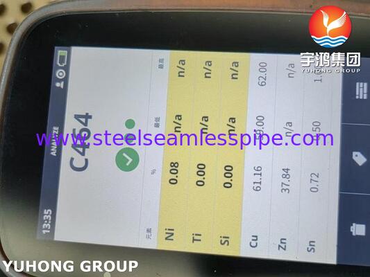 ASME SB171 C46400 해군 황동 튜브 시트 (해양 및 열 교환기 용도, 내식성 특성 포함)