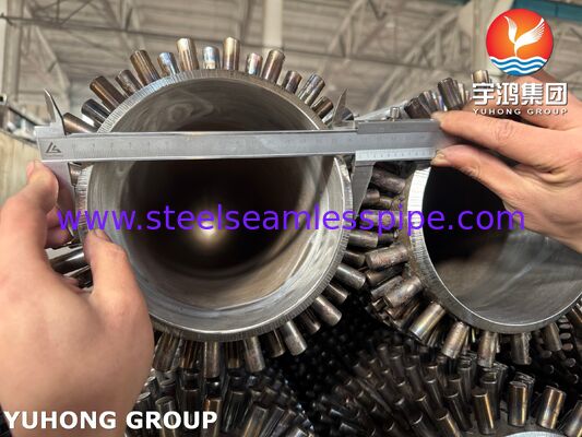 ASTM A335 P22 탄소 강철 톱니가 있는 톱니 톱니 튜브