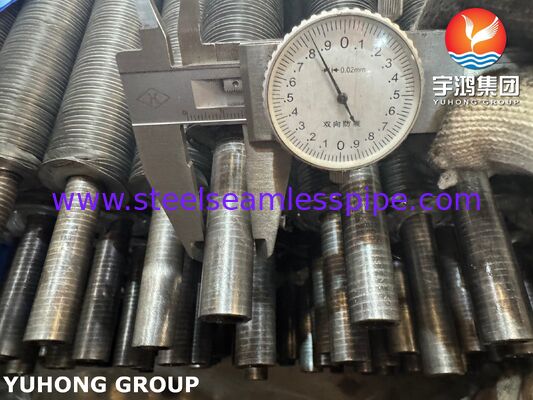 ASTM A179 베이스 파이프에 AL1060 알루미늄 L-풋 와운드 핀 튜브