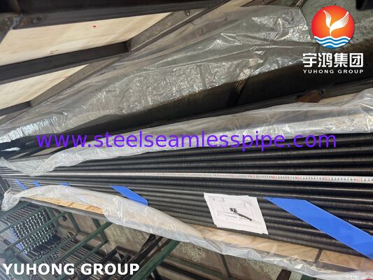 ASTM A179 베이스 파이프에 AL1060 알루미늄 L-풋 와운드 핀 튜브