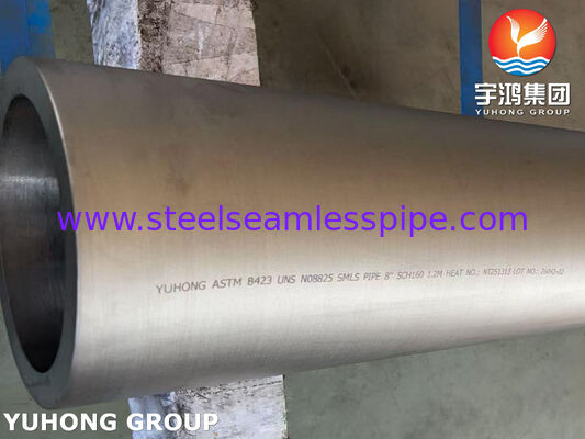 ASTM B423 UNS N08825 / DIN 2.4858 이음매 없는 파이프 Inconel825 니켈 합금 파이프