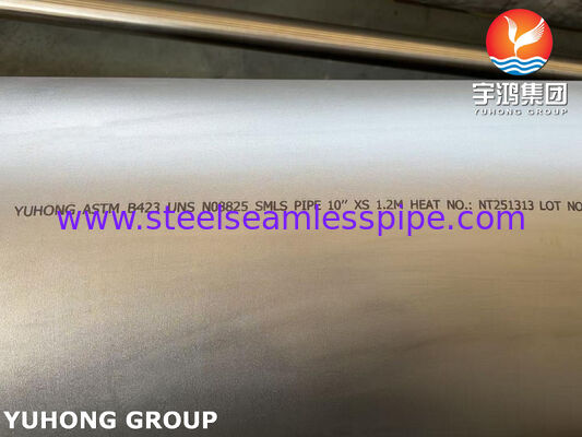 ASTM B423 UNS N08825 / DIN 2.4858 이음매 없는 파이프 Inconel825 니켈 합금 파이프