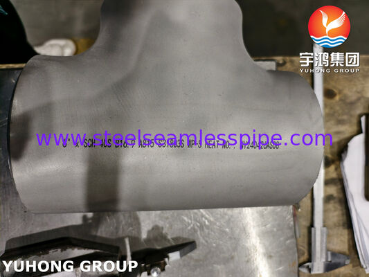 ASTM A815 UNS S31803 듀플렉스 스틸 피팅 ASME B16.9 Buttweld 듀플렉스 2205 Equal Tee