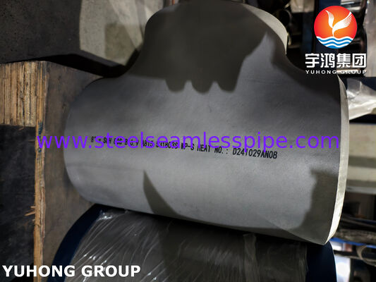 ASTM A815 UNS S31803 듀플렉스 스틸 피팅 ASME B16.9 Buttweld 듀플렉스 2205 Equal Tee