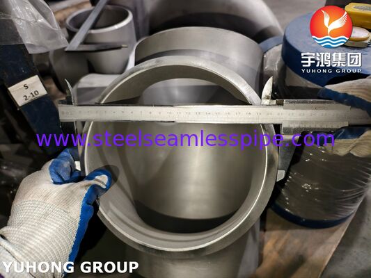 ASTM A815 UNS S31803 듀플렉스 스틸 피팅 ASME B16.9 Buttweld 듀플렉스 2205 Equal Tee