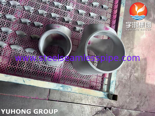ASTM A815 UNS S31803 듀플렉스 스틸 피팅 ASME B16.9 Buttweld 듀플렉스 2205 Equal Tee