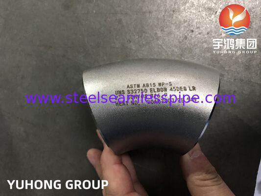 ASTM A815 UNS S32750 WP-S 엘보우, 듀플렉스 스테인레스 스틸 파이프 피팅 B16.9
