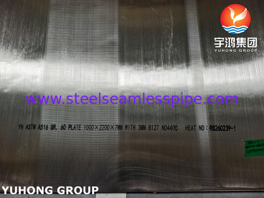ASTM B127 Monel 400 + ASTM A516 Gr.60 강철 접착판 폭발 접착 압력 용기