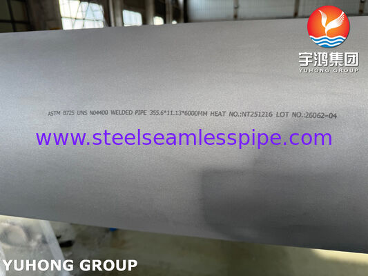 ASME SB725 UNS N04400 Monel 400 석유 및 가스 해양 프로젝트를 위한 니켈 합금강 용접 파이프