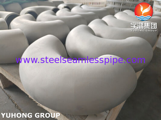 ASTM A234 WP22 CL1 / CL3 합금강 부트웰드 부착 180도 팔꿈치 검은색 페인트