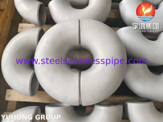 ASTM B366 UNS N06022 / DIN 2.4602 / Hastelloy C22 파이프 피팅 180° SR 회전 곡선