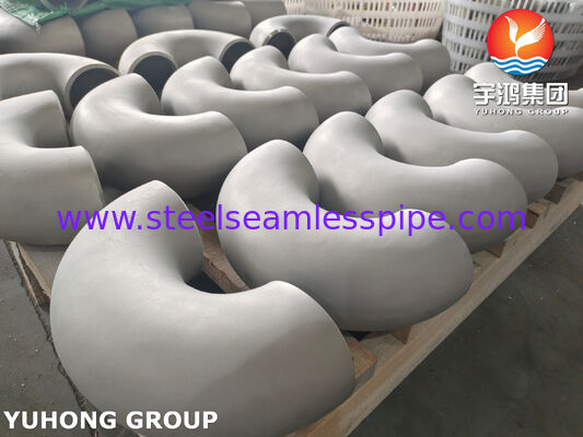 ASTM B366 UNS N06022 / DIN 2.4602 / Hastelloy C22 파이프 피팅 180° SR 회전 곡선
