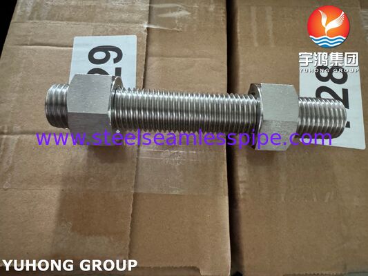 수퍼 듀플렉스 접착제 ISO4017 S32205 2205 듀플렉스 스틸 헥스 볼트 견과류 세척기