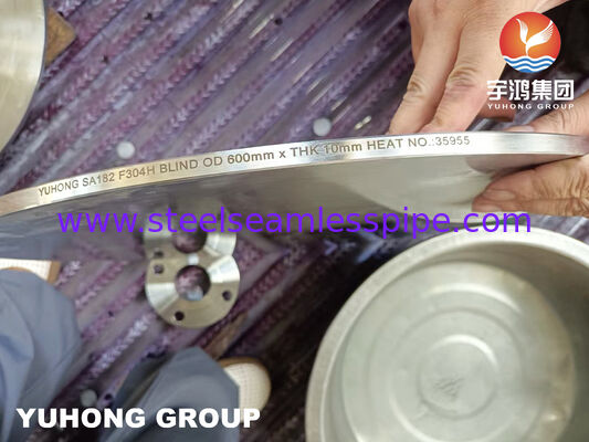 도장 ASTM A182 F304H 스테인리스 스틸 블라인드 플레이트 / 플랜지 평면