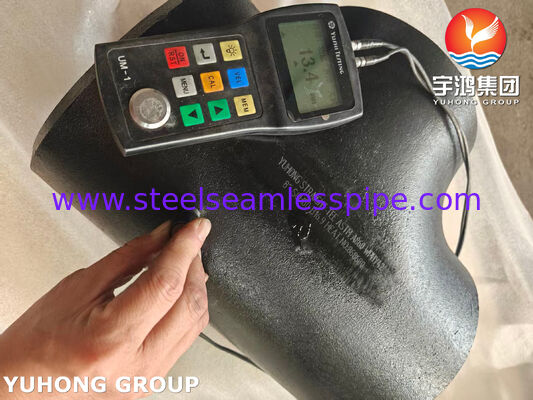 ASTM A860 WPHY 42 탄소 강철 직선 티 ASME B16.9 강철 부트웰드 파이프 피팅