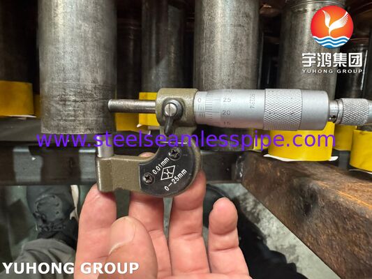 ASTM A106 Gr.B 공기 냉각기용 CU-T2 구리 핀이 포함된 핀 튜브 내장