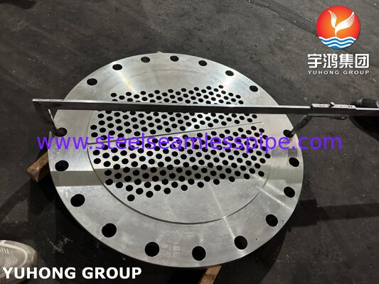 TEMA 표준을 준수하는 열교환기 코어용 정밀 CNC 드릴 구멍이 있는 ASME SA240 304 스테인레스 스틸 튜브 시트