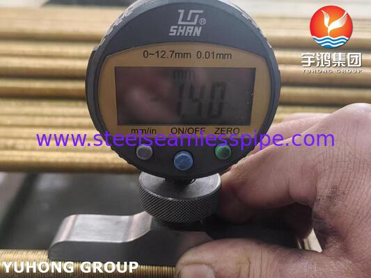 ASME SB111 C68700 쉘 앤 튜브 열교환기용 로우 핀 튜브
