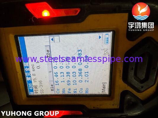 오일 가스 산업용 스테인리스 스틸 무선 파이프 ASTM A312 TP316L