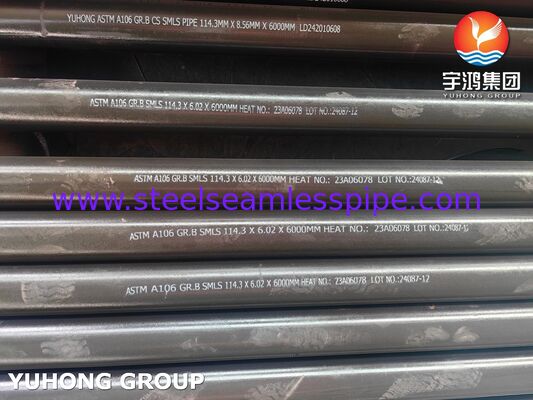 ASTM A106 GR.B 탄소강 열 교환기 석유 및 가스용 무선 튜브