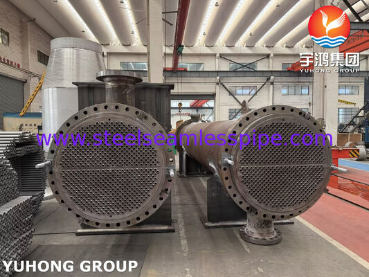 ASME U 스탬프 TEMA 가공소 수소 1단계 배열 인터쿨러용 열 교환기 R급