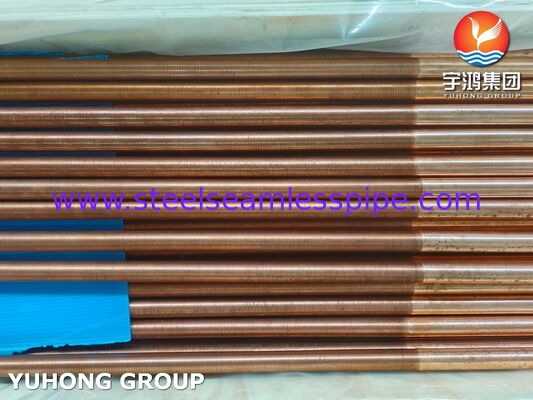 ASTM B111 C12200 열 교환기 콘덴서용 포스퍼스 디옥시디스 된 구리 매듭 없는 튜브